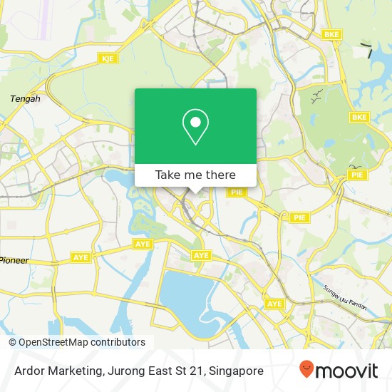 Ardor Marketing, Jurong East St 21 map