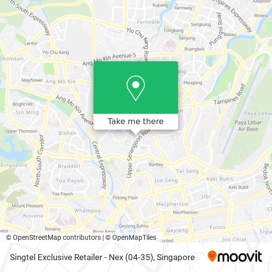 Singtel Exclusive Retailer - Nex (04-35) map