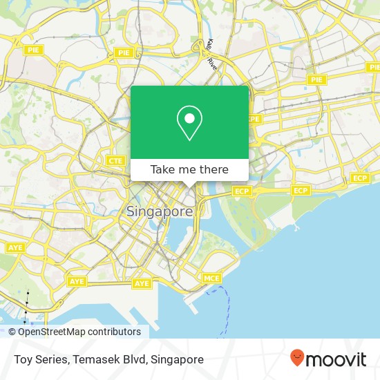 Toy Series, Temasek Blvd map