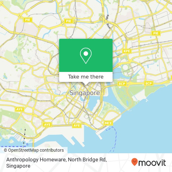 Anthropology Homeware, North Bridge Rd map