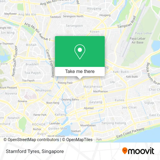 Stamford Tyres map