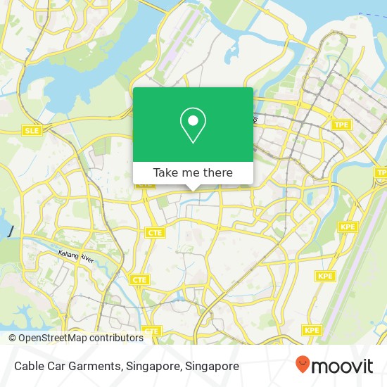 Cable Car Garments, Singapore map