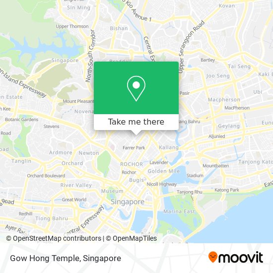 Gow Hong Temple map