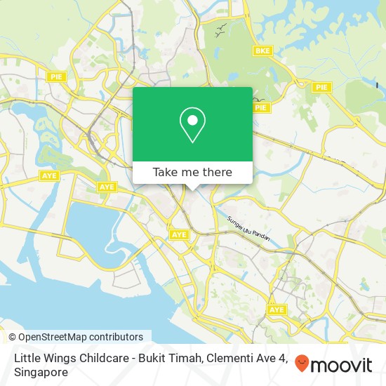 Little Wings Childcare - Bukit Timah, Clementi Ave 4 map