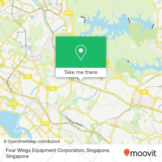 Four Wings Equipment Corporation, Singapore map