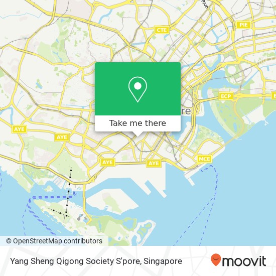 Yang Sheng Qigong Society S'pore map