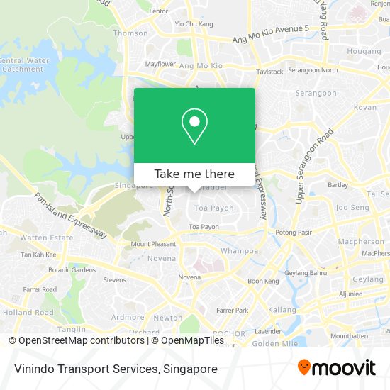 Vinindo Transport Services map