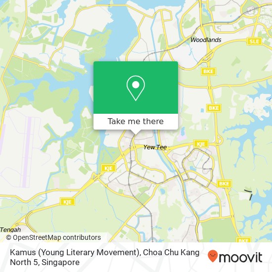 Kamus (Young Literary Movement), Choa Chu Kang North 5 map