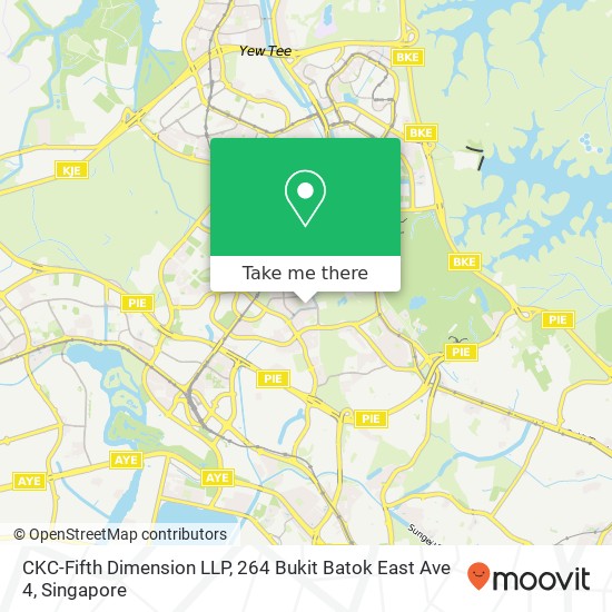 CKC-Fifth Dimension LLP, 264 Bukit Batok East Ave 4 map
