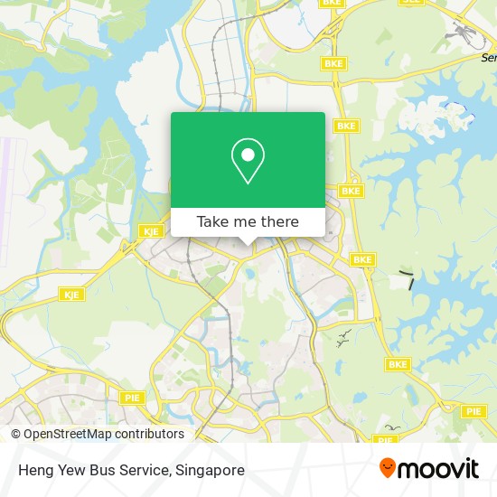 Heng Yew Bus Service map