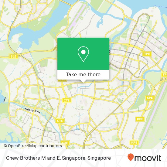 Chew Brothers M and E, Singapore map