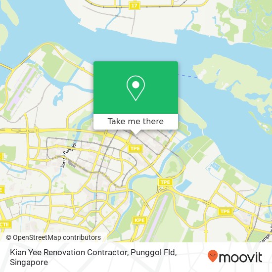 Kian Yee Renovation Contractor, Punggol Fld地图