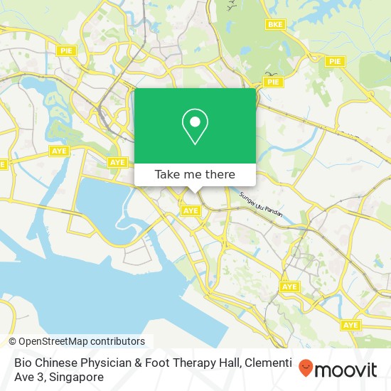 Bio Chinese Physician & Foot Therapy Hall, Clementi Ave 3 map