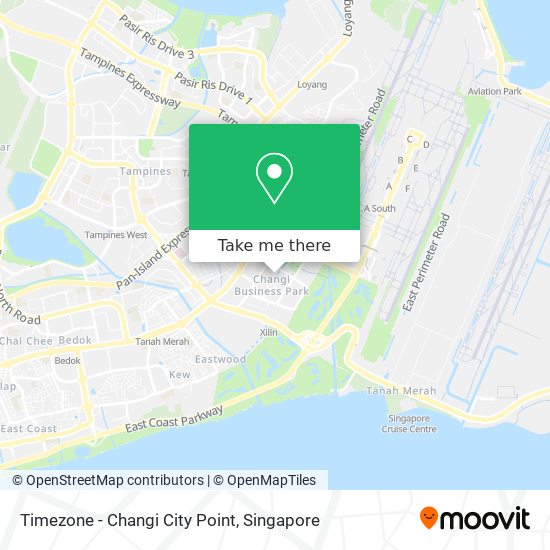 Timezone - Changi City Point map