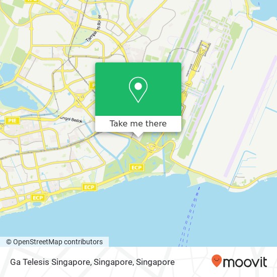 Ga Telesis Singapore, Singapore map