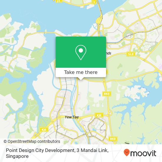 Point Design City Development, 3 Mandai Link地图