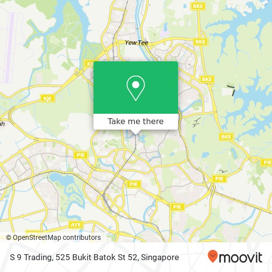 S 9 Trading, 525 Bukit Batok St 52 map