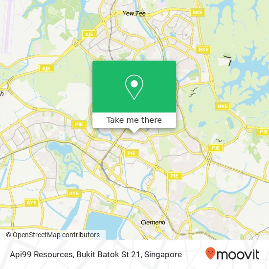 Api99 Resources, Bukit Batok St 21 map