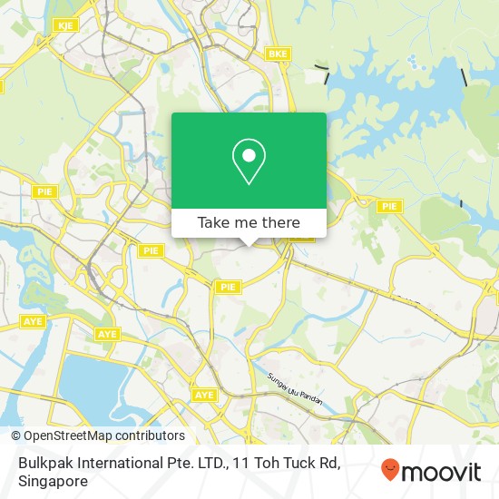 Bulkpak International Pte. LTD., 11 Toh Tuck Rd地图