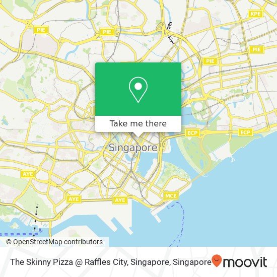 The Skinny Pizza @ Raffles City, Singapore地图