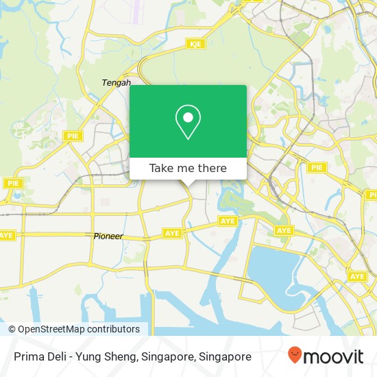 Prima Deli - Yung Sheng, Singapore map