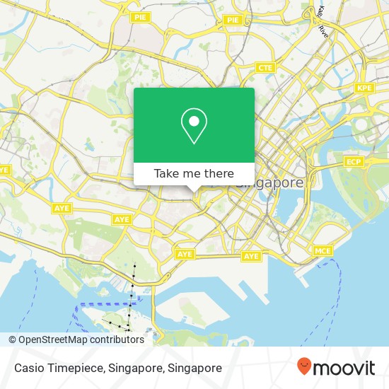 Casio Timepiece, Singapore map