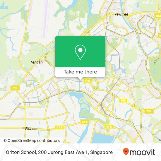 Oriton School, 200 Jurong East Ave 1 map