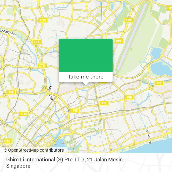 Ghim Li International (S) Pte. LTD., 21 Jalan Mesin map