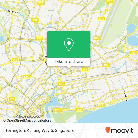 Torrington, Kallang Way 5 map