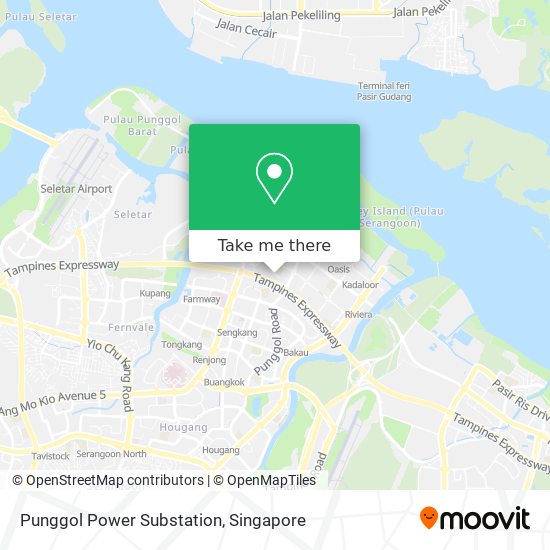 Punggol Power Substation map