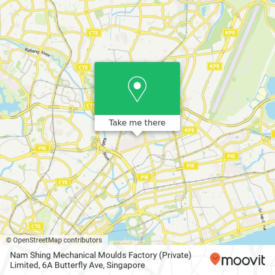 Nam Shing Mechanical Moulds Factory (Private) Limited, 6A Butterfly Ave地图