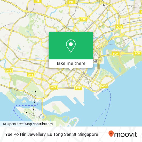 Yue Po Hin Jewellery, Eu Tong Sen St地图