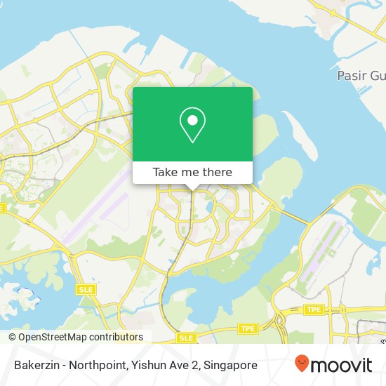 Bakerzin - Northpoint, Yishun Ave 2 map