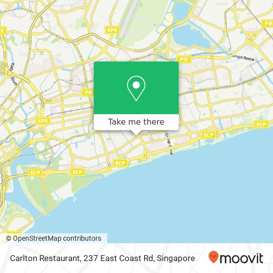 Carlton Restaurant, 237 East Coast Rd map