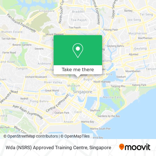 Wda (NSRS) Approved Training Centre map
