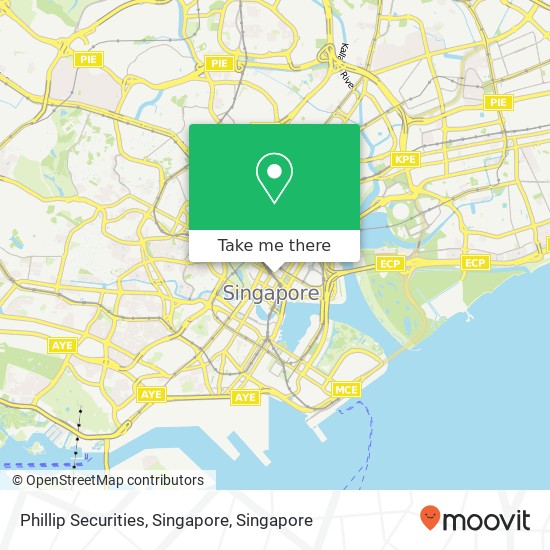 Phillip Securities, Singapore map