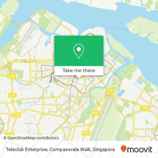 Teleclub Enterprise, Compassvale Walk map