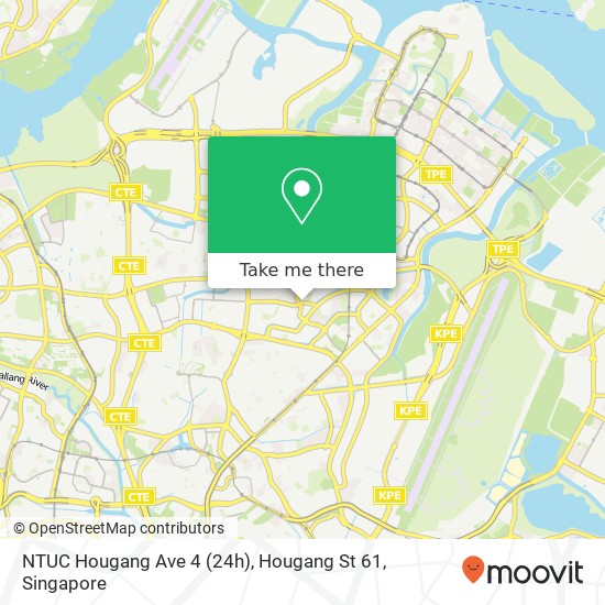 NTUC Hougang Ave 4 (24h), Hougang St 61 map