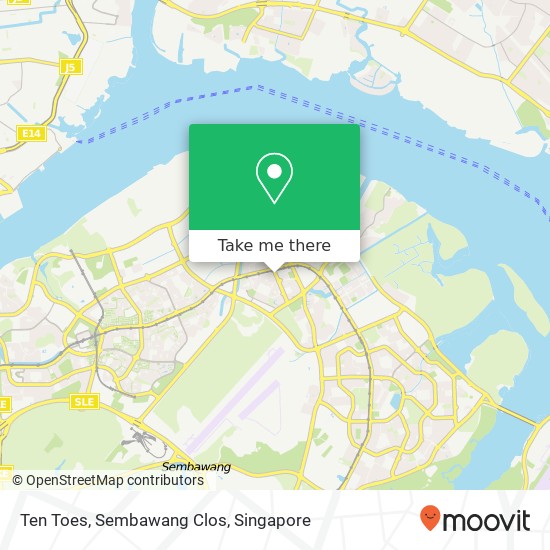 Ten Toes, Sembawang Clos map