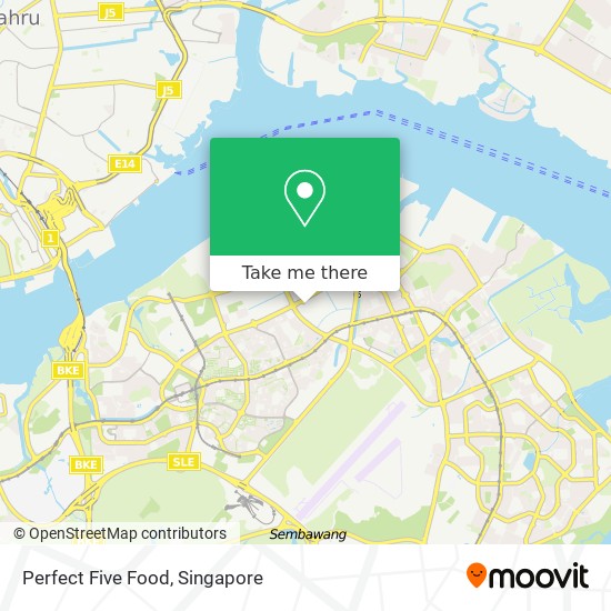 Perfect Five Food map