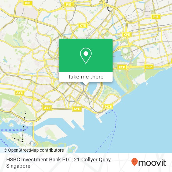 HSBC Investment Bank PLC, 21 Collyer Quay map