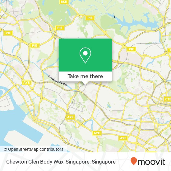 Chewton Glen Body Wax, Singapore map