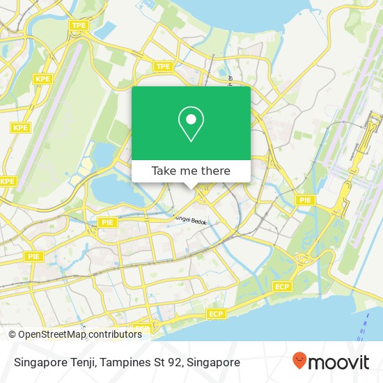 Singapore Tenji, Tampines St 92 map