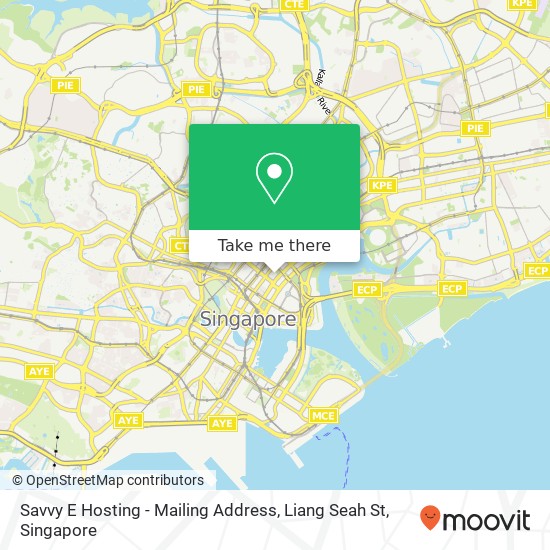 Savvy E Hosting - Mailing Address, Liang Seah St map