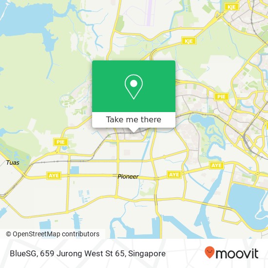 BlueSG, 659 Jurong West St 65 map