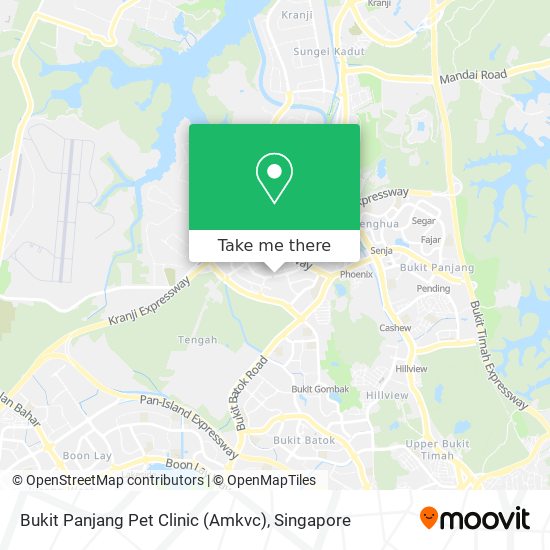 Bukit Panjang Pet Clinic (Amkvc) map