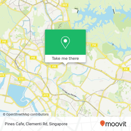 Pines Cafe, Clementi Rd map