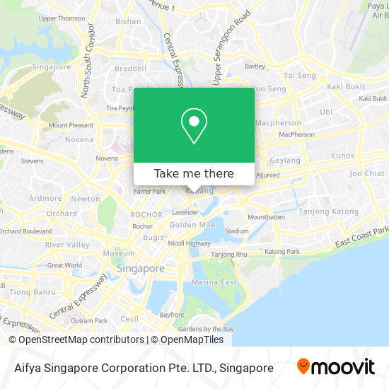 Aifya Singapore Corporation Pte. LTD. map