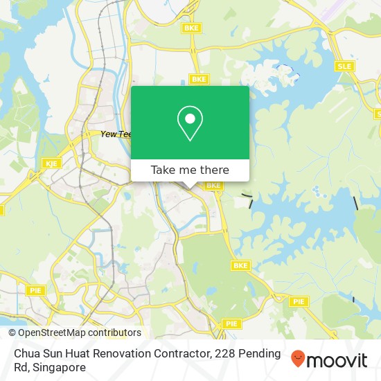 Chua Sun Huat Renovation Contractor, 228 Pending Rd map