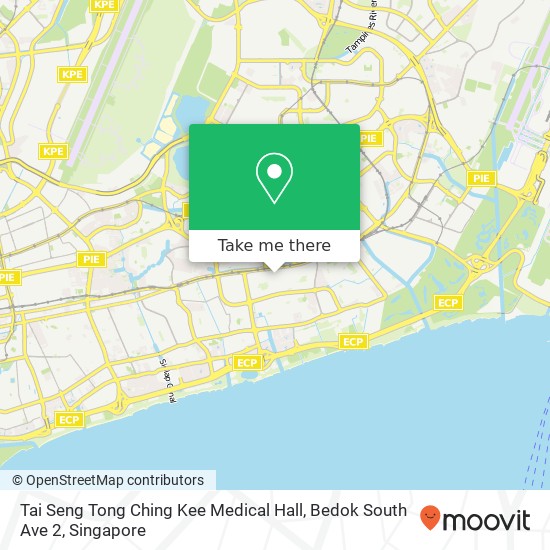 Tai Seng Tong Ching Kee Medical Hall, Bedok South Ave 2 map